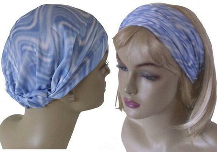 lichtblauwe hoofdband haarband