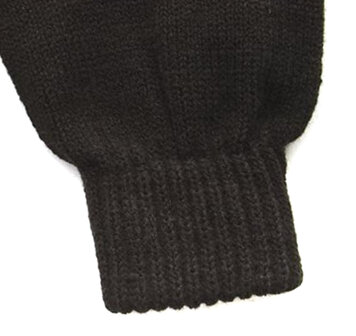 Zwarte vingerloze vintage heren handschoenen 