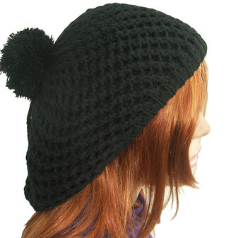 beanie muts zwart baggy oversized