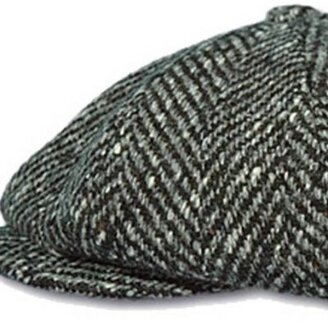 pet winter cap tweed visgraat