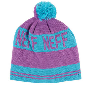 neff ijsmuts beanie paars winter