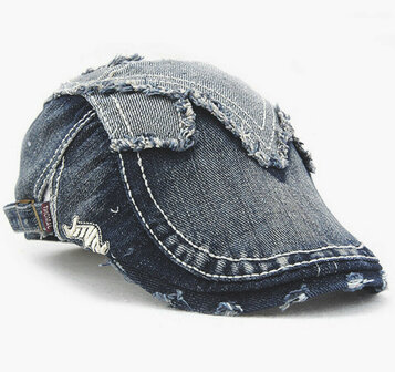 denim pet flatcap spijkerstof