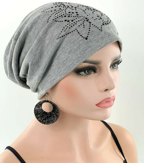 beanie muts grijs grijze