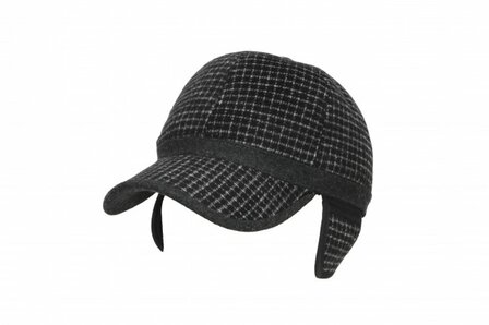 antraciet zwart voorgevormde baseball cap