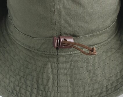 Vissershoed katoenen Boonie Safari hoed zomerhoed Aussi hat kleur groen met brede rand
