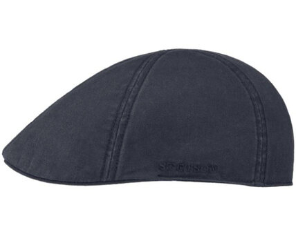 Stetson Texas Cotton flatcap zomerpet in gatsby model kleur donkerblauw