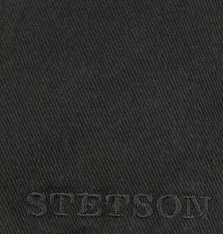 Stetson Texas Cotton flatcap zomerpet in gatsby model kleur zwart