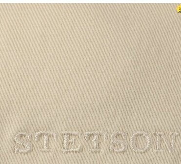 Stetson Texas Cotton flatcap zomerpet in gatsby model kleur lichtbeige