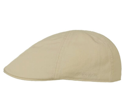 Stetson Texas Cotton flatcap zomerpet in gatsby model kleur lichtbeige