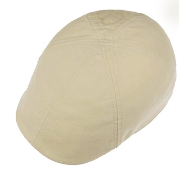 Stetson Texas Cotton flatcap zomerpet in gatsby model kleur lichtbeige