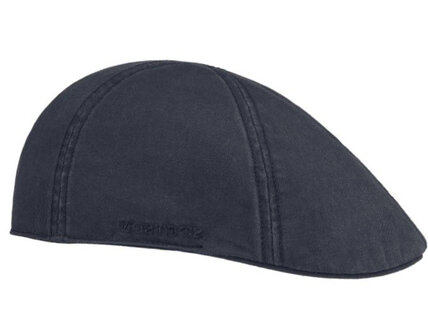 Stetson Texas Cotton flatcap zomerpet in gatsby model kleur donkerblauw