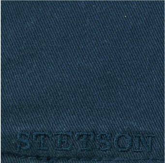 Stetson Texas Cotton flatcap zomerpet in gatsby model kleur midden blauw