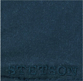 Stetson Texas Cotton flatcap zomerpet in gatsby model kleur midden blauw