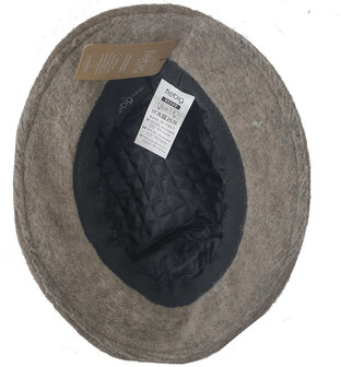 Wollen dameshoed winterhoed beige bruin mix