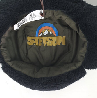 Stetson Polartec lapeer zachte bontmuts vliegeniersmuts kleur zwart 
