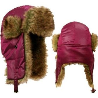 bontmuts wintermuts russische muts roze s m russische bontmuts