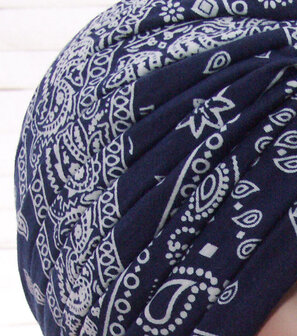 Zachte Stretch Tulband Wrap WELLNESS Haarverlies Muts PAISLEY