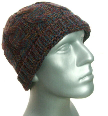 beanie rood bordeaux rood