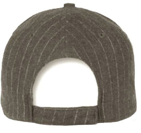 Piccadilly Grigio grijze baseball cap met pinstripe