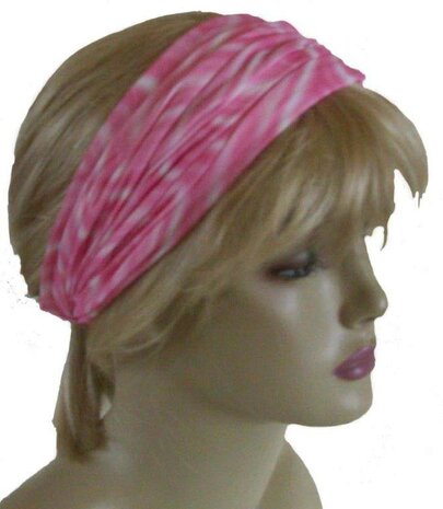 roze lichtrose hoofdband zomer hoofddoekje