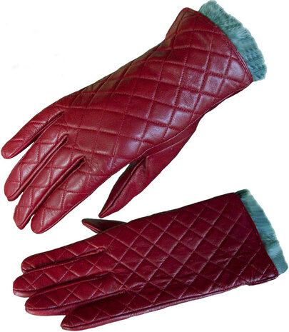 handschoenen dames rood leder
