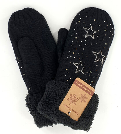 zwarte handschoenen dames winter