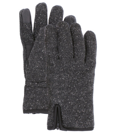 Herman Headwear kado set van waterafstotende herenpet en kwaliteits handschoenen maat M L antraciet melee