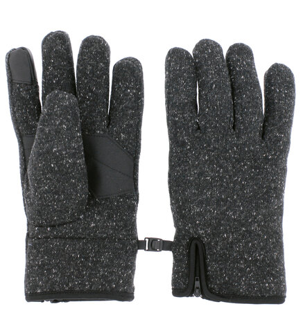 Herman Headwear kado set van waterafstotende herenpet en kwaliteits handschoenen maat M L antraciet melee