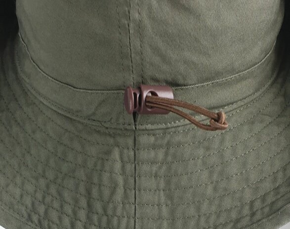 Vissershoed katoenen Boonie Safari hoed zomerhoed Aussi hat kleur groen met brede rand