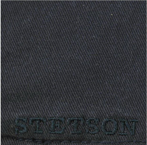 Stetson Texas Cotton flatcap zomerpet in gatsby model kleur donkerblauw