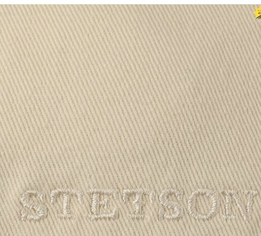 Stetson Texas Cotton flatcap zomerpet in gatsby model kleur lichtbeige
