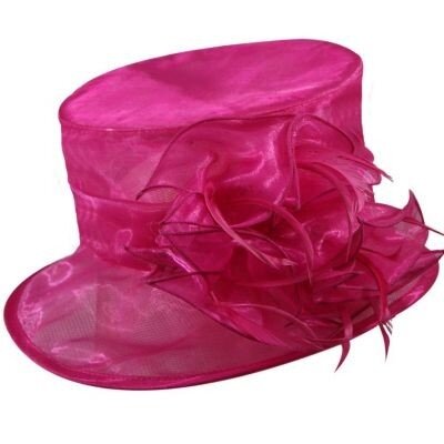 mayfair roze organza hoed