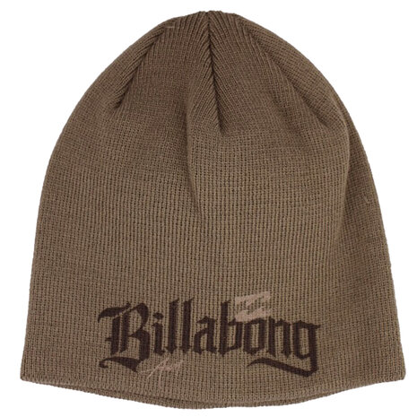 Billabong Smash beanie korte muts kleur bruin taupe