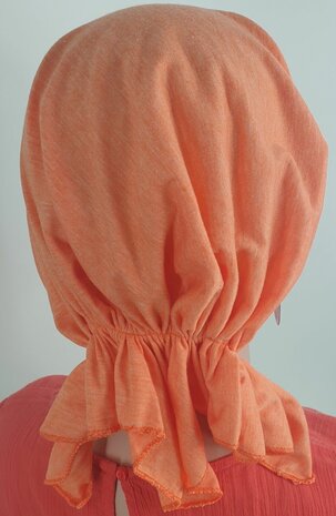 Chemomuts bandana hoofddoekje kleur oranje melee maat one size