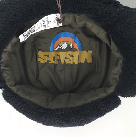 Stetson Polartec lapeer zachte bontmuts vliegeniersmuts kleur zwart 
