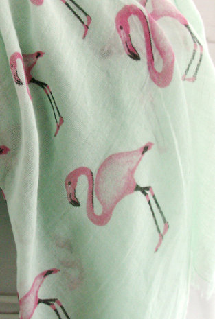sjaal flamingo