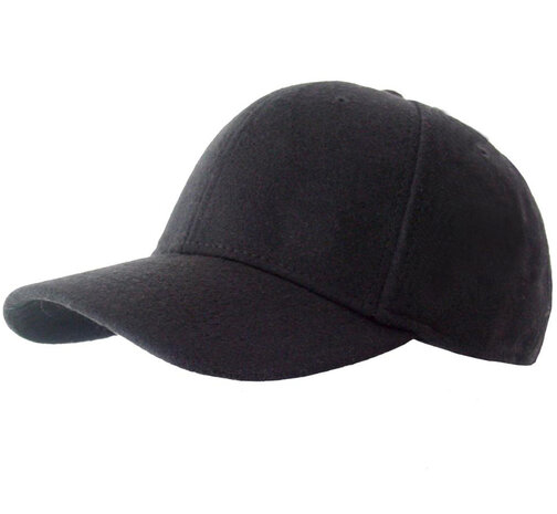 winter baseballcap zwart