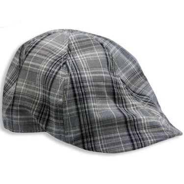 Zomer flatcap gatsby blauw gestreept 