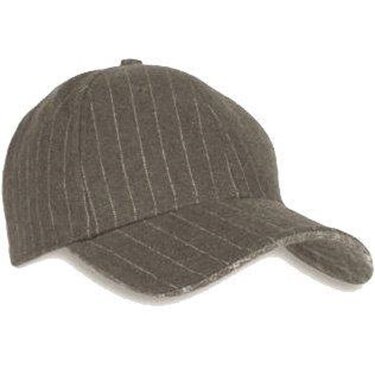 Piccadilly Grigio grijze baseball cap met pinstripe