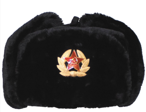 IWAN - Stoere Russische imitatiebont CHAPKA met ster!