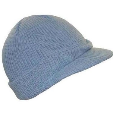 SONAR Visor beanie muts met kort klepje lichtblauw