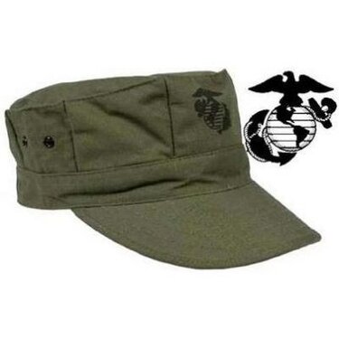 US ARMY  MARINE CORPS  Fatigue Cap OLIVE
