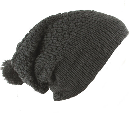 MARON 2-in-1 Longbeanie en Rolmuts met pompon