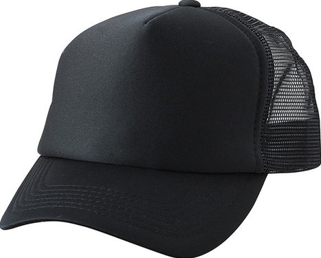 Kinderpet trucker pet mesh cap kleur zwart maat kids