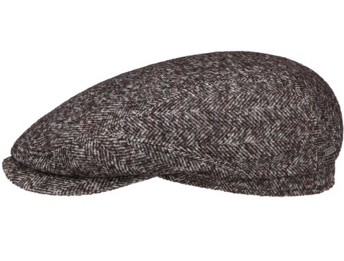 Stetson Driver cap flatcap Wool/Lama/Cashmere winterpet kleur bruin mix maat L 59 centimeter