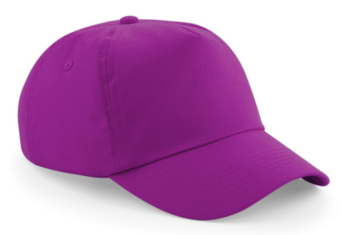 Katoenen zomerpet baseball cap kleur paars maat one size achter verstelbaar