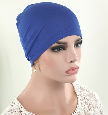 Chemomuts nachtmuts basismuts kleur middenblauw