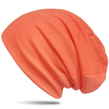 Effen chemo beanie chemomuts kleur oranje