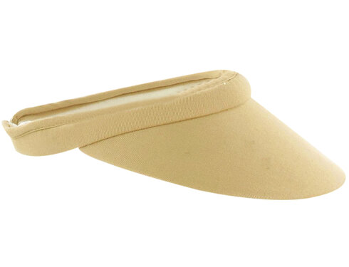 LISA Stevige klem zonneklep kleur beige