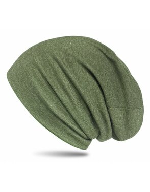 Muts haarverlies chemomuts supersoft kleur groen gemeleerd